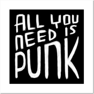 All You Need is Punk, Punk Valentine, Punk Quote Posters and Art